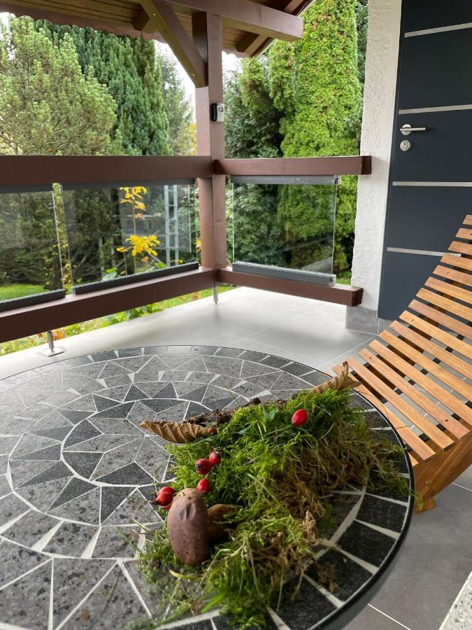 Wellness Bungalow Auszeit Mit Aussensauna, Hunde Willkommen Suhl Exterior foto