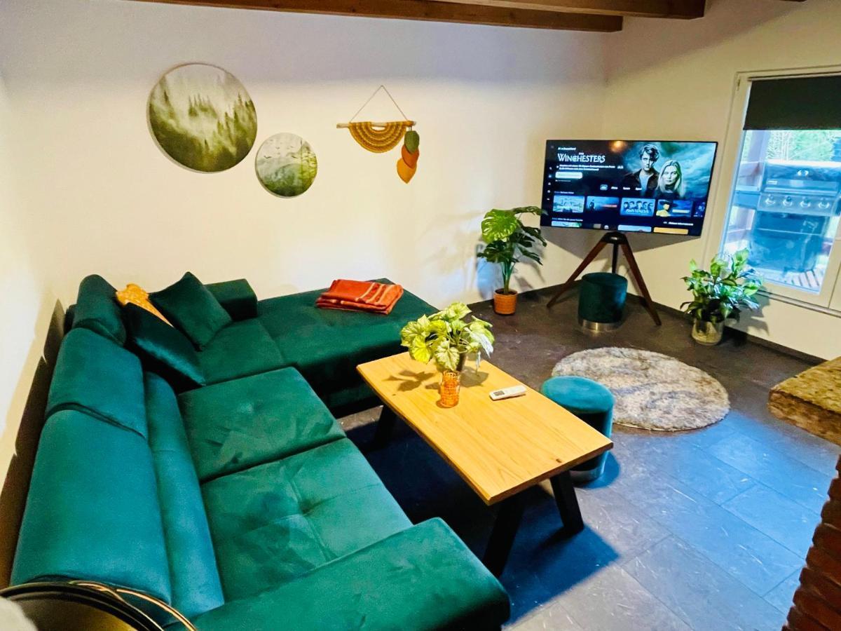 Wellness Bungalow Auszeit Mit Aussensauna, Hunde Willkommen Suhl Exterior foto